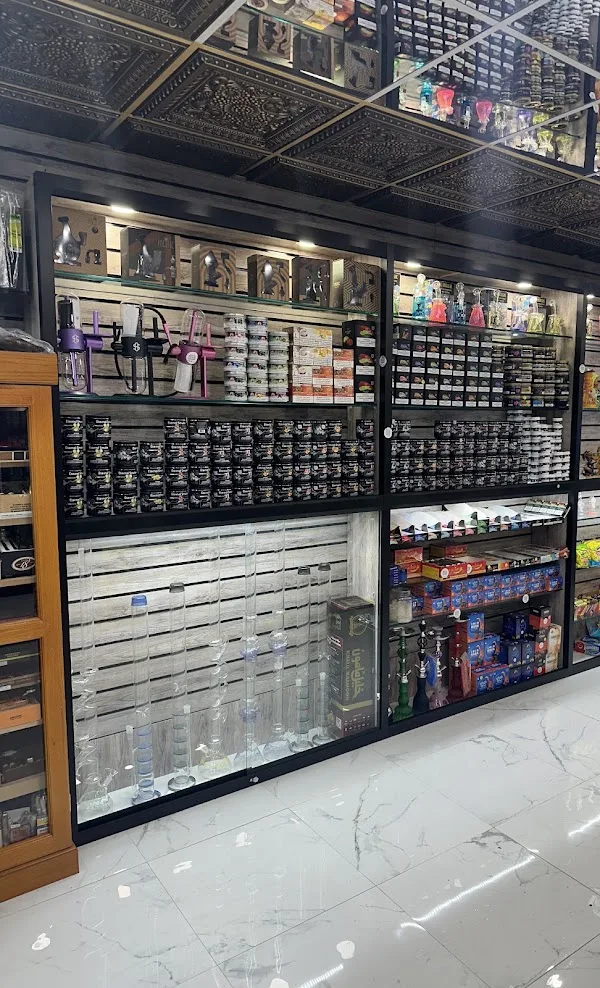 Hookahs and shisha, floor to ceiling